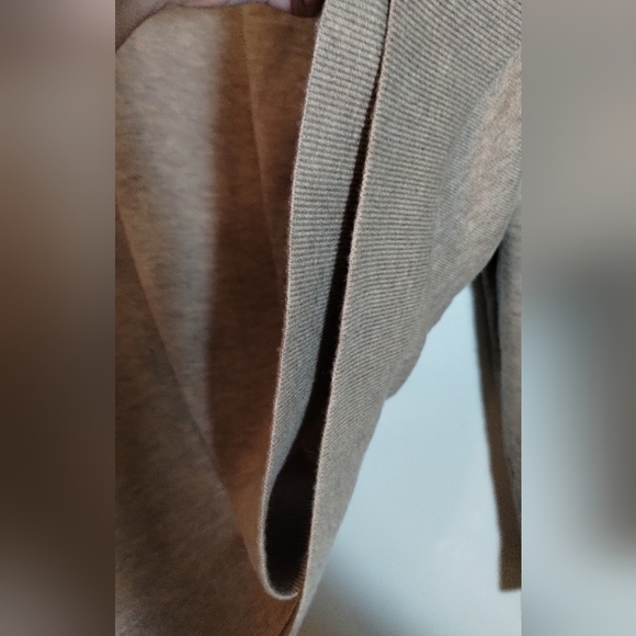 Theory Khaki 79%Merino Wool Sweater Sz L - Picture 5 of 9